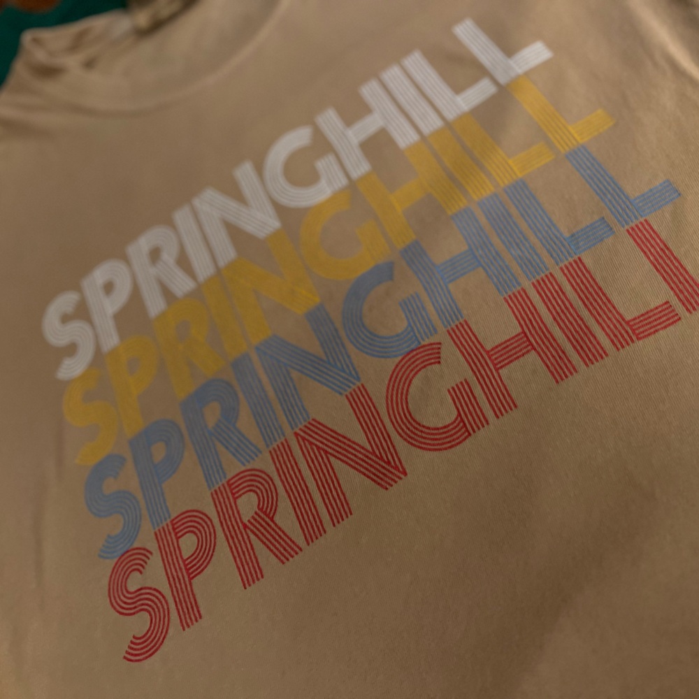 SOLD Vintage Travel Destination Springhill 100% Cotton Tee Shirt